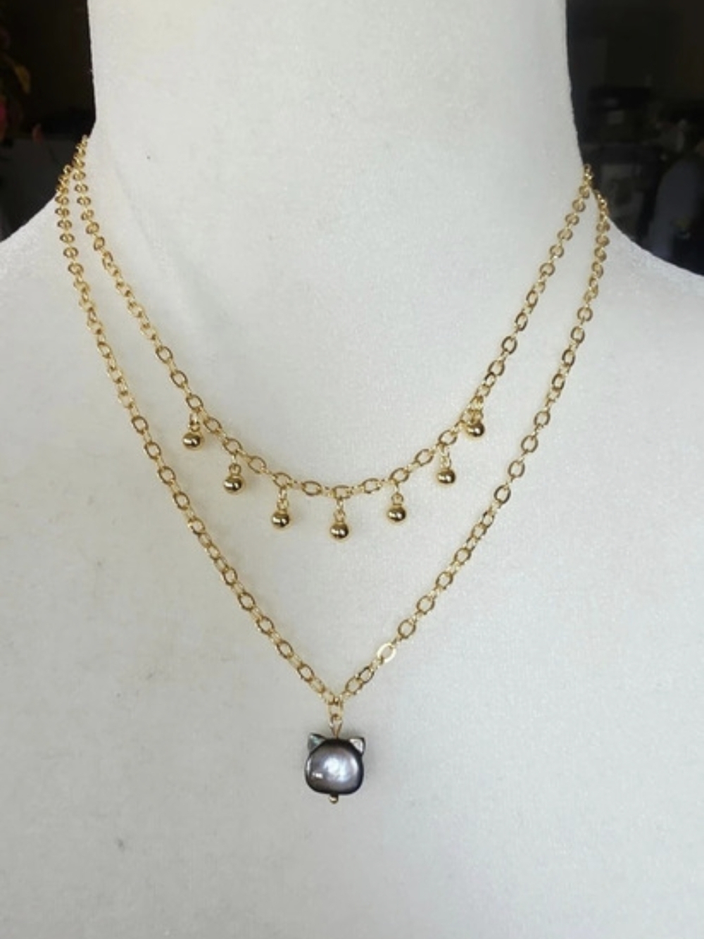 Cadena Doble Oro Laminado 14k